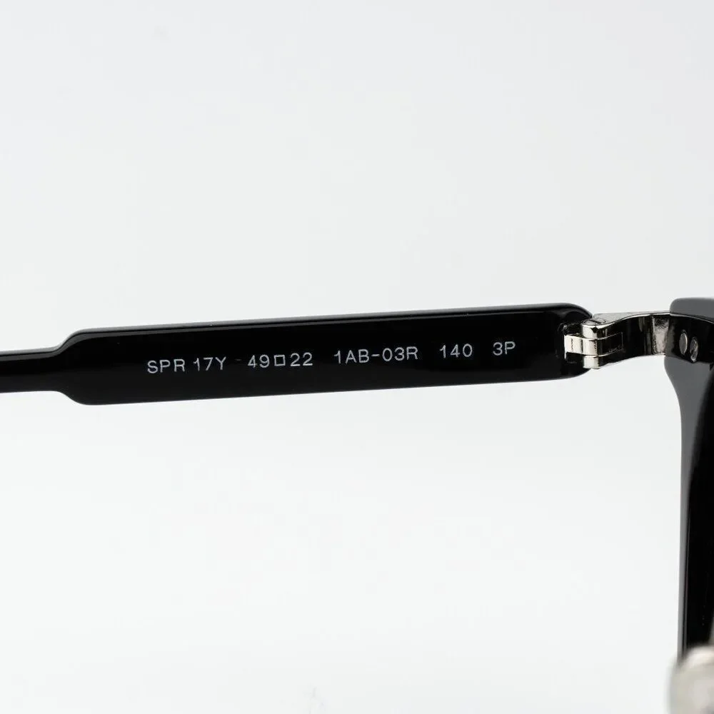 Prada Women Sunglasses Black Green Polarized Oval PR17YS 1AB03R BRAND NEW